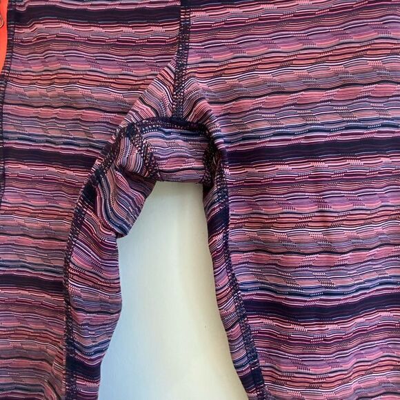 Lululemon Purple Orange Space Dyed Leggings with Pockets Size 6 - Picture 8 of 10